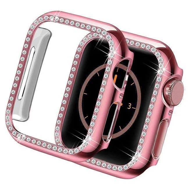 Φωτογραφία προϊόντος: Θήκη Hard Diamonds Pink Apple Watch 45mm