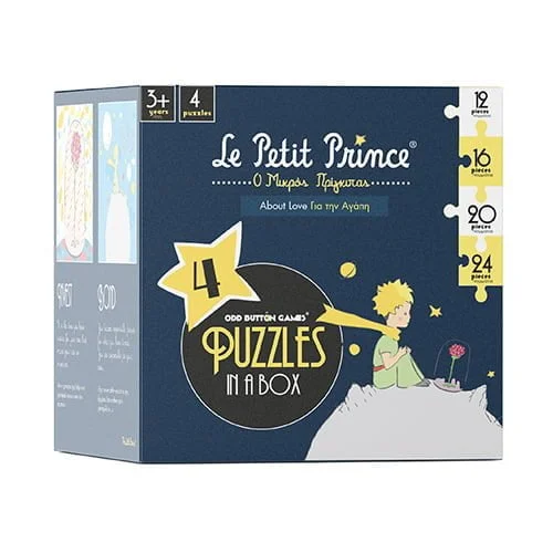 Φωτογραφία προϊόντος: Dodo 4-1 PUZZLE LITTLE PRINCE ABOUT LOVE (4 παζλ) 12, 16, 20, 24τμχ - Ο ΜΙΚΡΟΣ ΠΡΙΓΚΗΠΑΣ ΓΙΑ ΤΗΝ ΑΓΑΠΗ LP300131