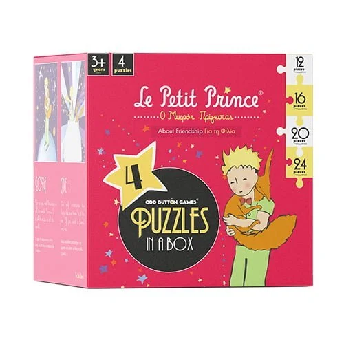 Φωτογραφία προϊόντος: Dodo 4-1 PUZZLE LITTLE PRINCE ABOUT FRIENDSHIP (4 παζλ) 12, 16, 20, 24τμχ - Ο ΜΙΚΡΟΣ ΠΡΙΓΚΗΠΑΣ ΓΙΑ ΤΗΝ ΦΙΛΙΑ LP300131A