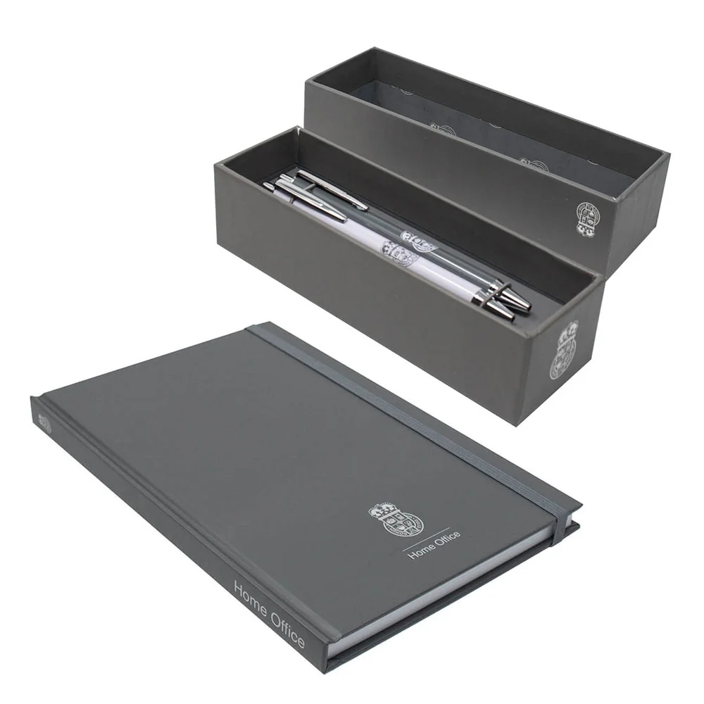 Φωτογραφία προϊόντος: Σημειωματάριο Home Office Premium Gift Set A5 Notebook and 2 Pen Box Blue Sky