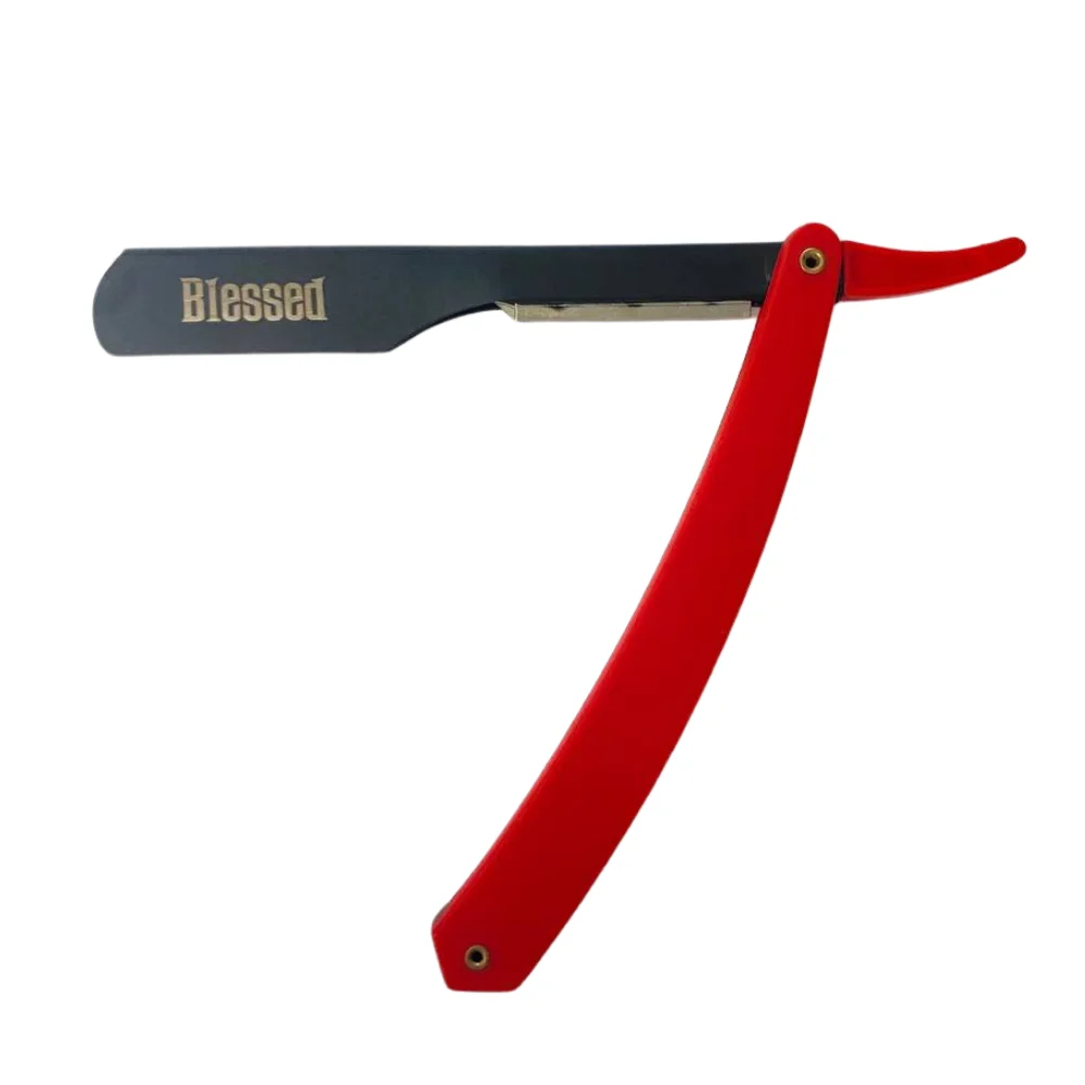Φωτογραφία προϊόντος: BLESSED Components Σαβέτα-Φαλτσέτα Blessed Red Butterfly Razor + Θήκη (09170/60)