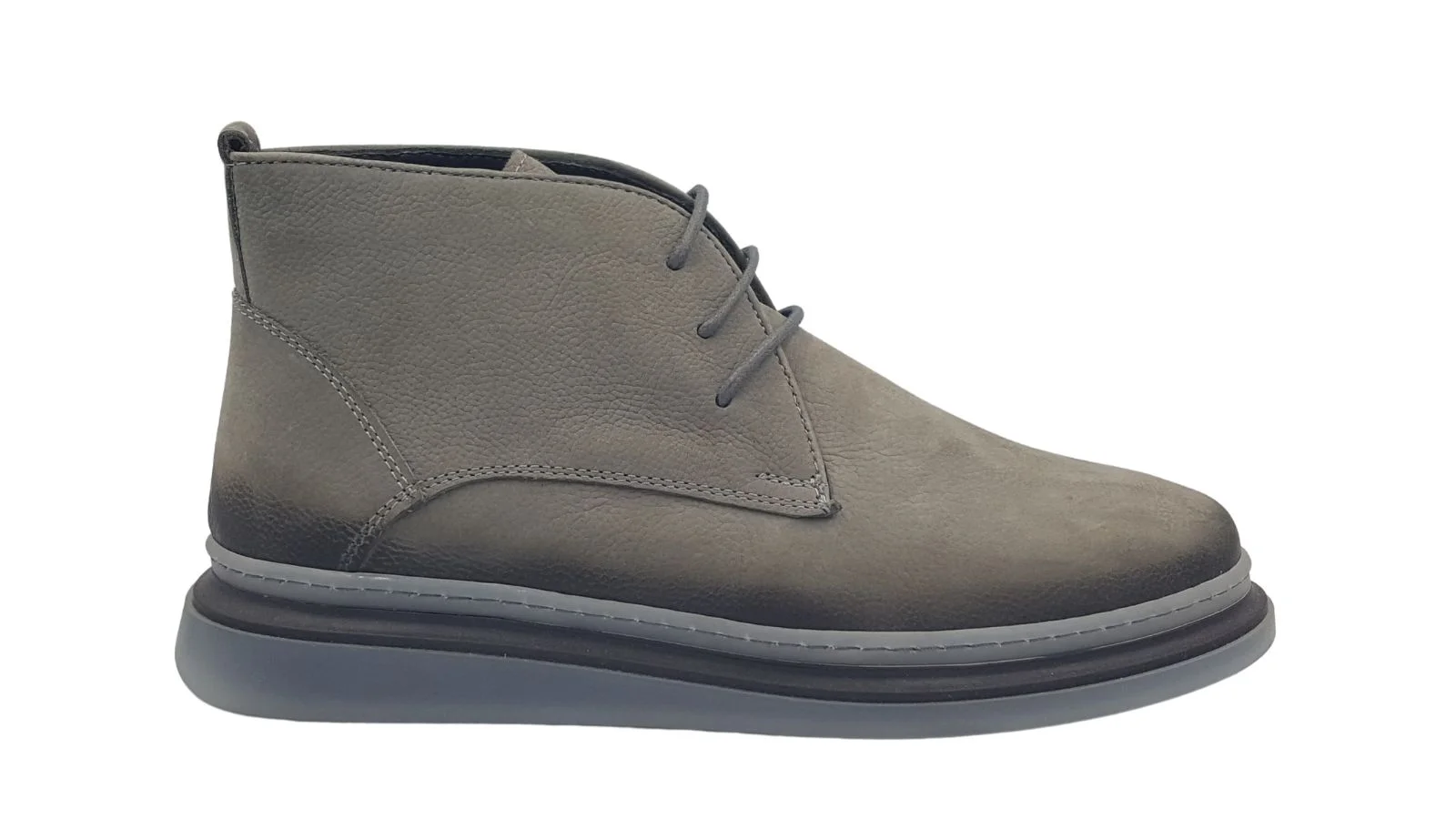 Φωτογραφία προϊόντος: Leder Shoes Ανδρικά Δερμάτινα Μποτάκια - 411 - Γκρί