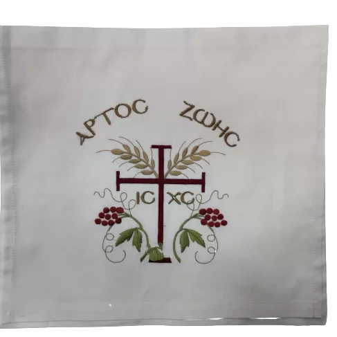 Φωτογραφία προϊόντος: ΟΕΜ Υφασμάτινη Βαμβακερή Λευκή Θήκη Προσφόρου 32x30cm