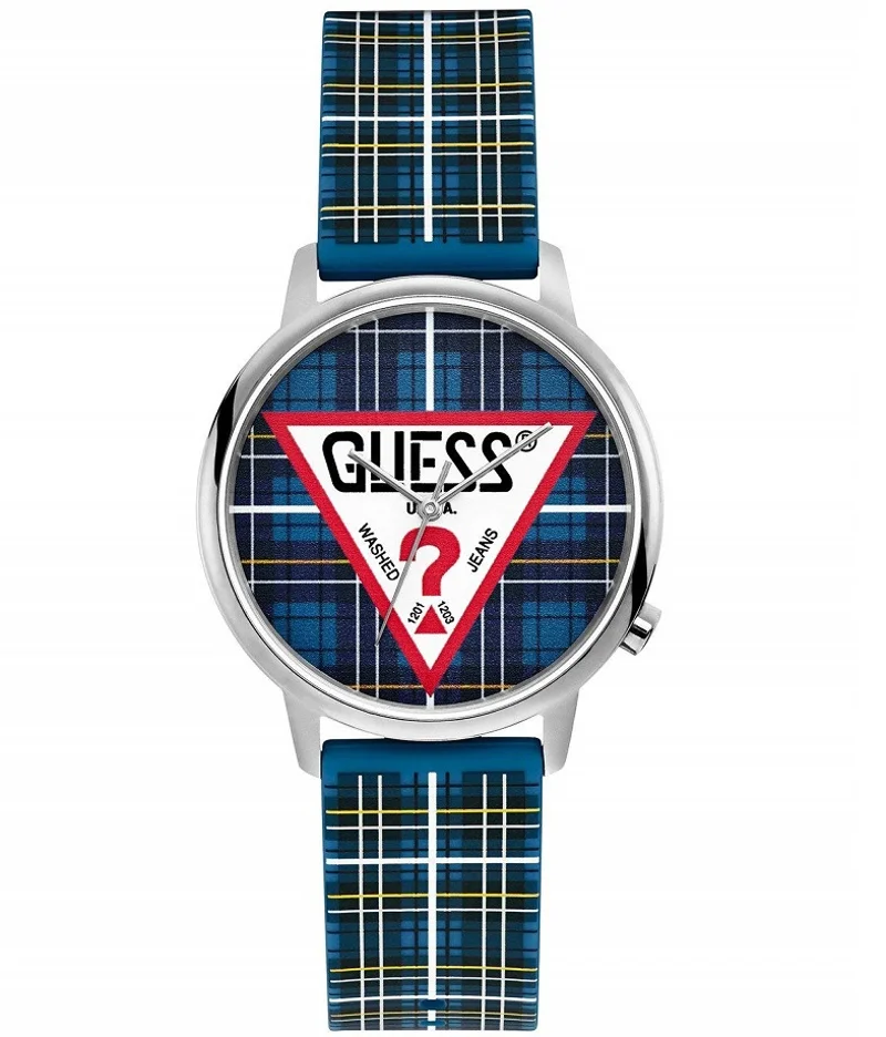 Φωτογραφία προϊόντος: Guess Clash Ρολόι Μπαταρίας με Πολύχρωμο Καουτσούκ Λουράκι V1029M1