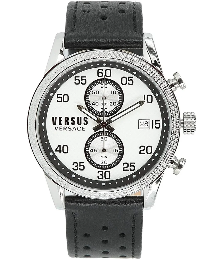 Φωτογραφία προϊόντος: Versus by Versace Shoreditch Ρολόι Χρονογράφος Μπαταρίας με Μαύρο Δερμάτινο Λουράκι S66060016