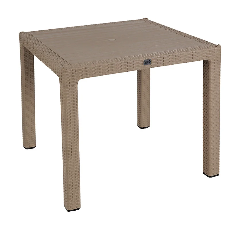 Φωτογραφία προϊόντος: Τραπέζι Explore pakoworld με UV protection PP cappucino 90x90x73.5εκ