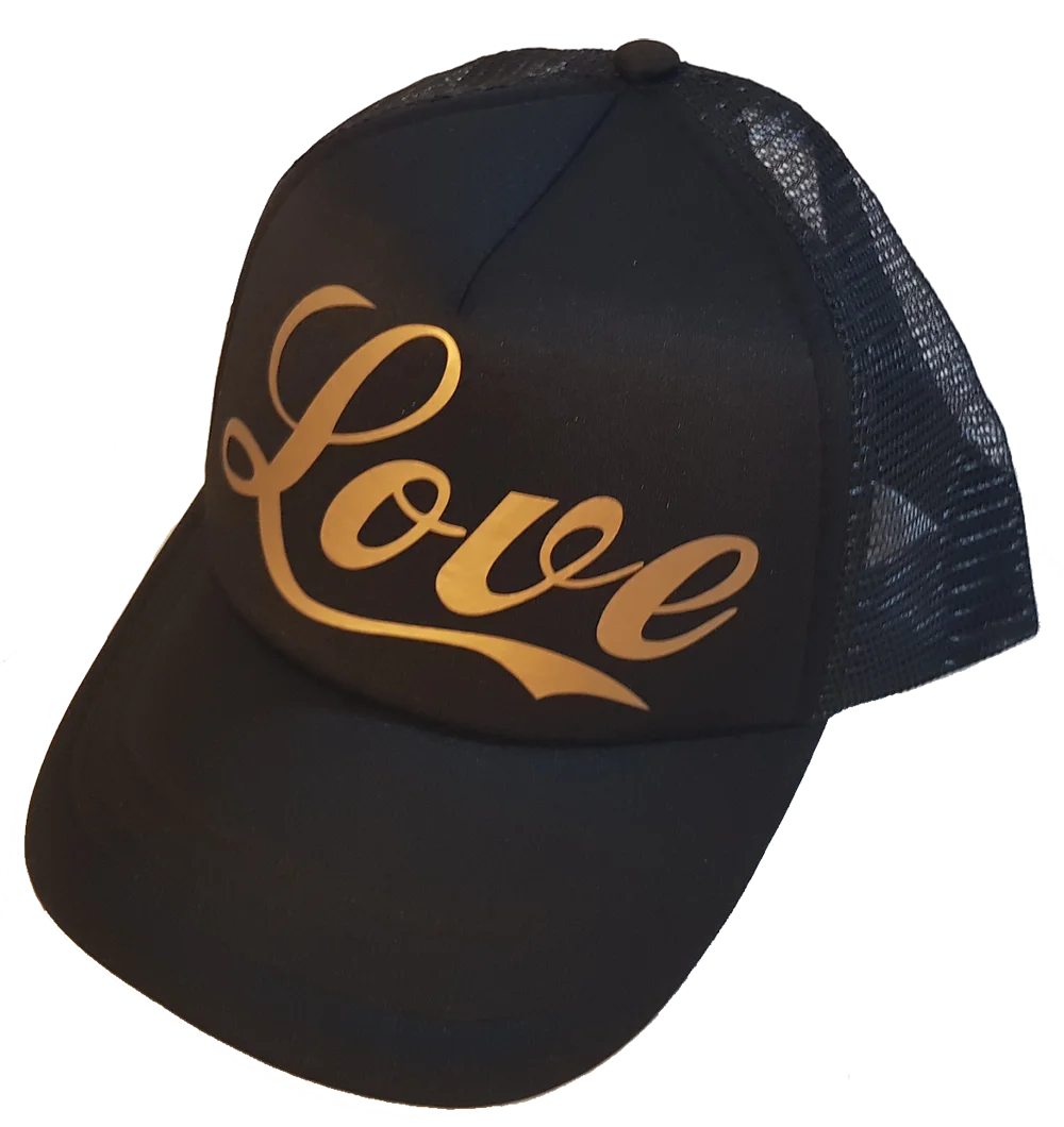 Φωτογραφία προϊόντος: Καπέλο Love Black Gold Κωδ.:6712
