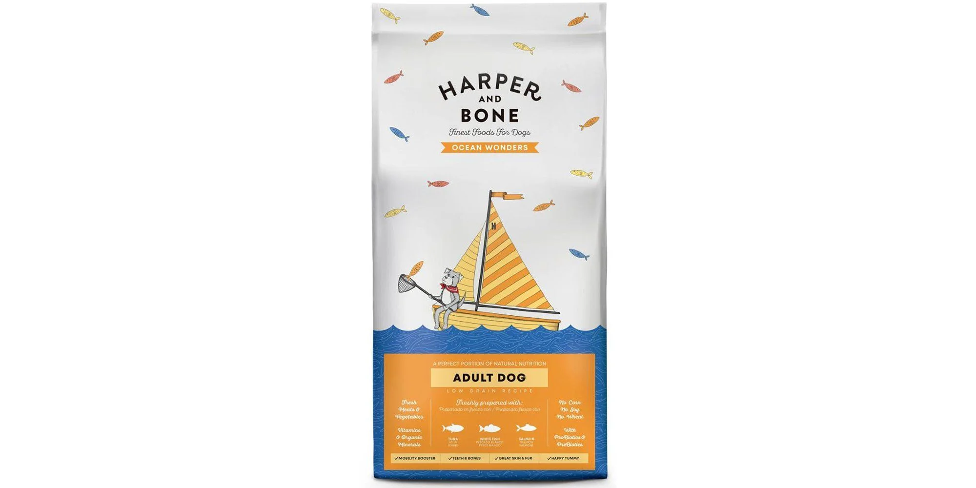 Φωτογραφία προϊόντος: Ξηρά Τροφή Σκύλου Harper + Bone Adult Medium Large Ocean Wonders 2kg