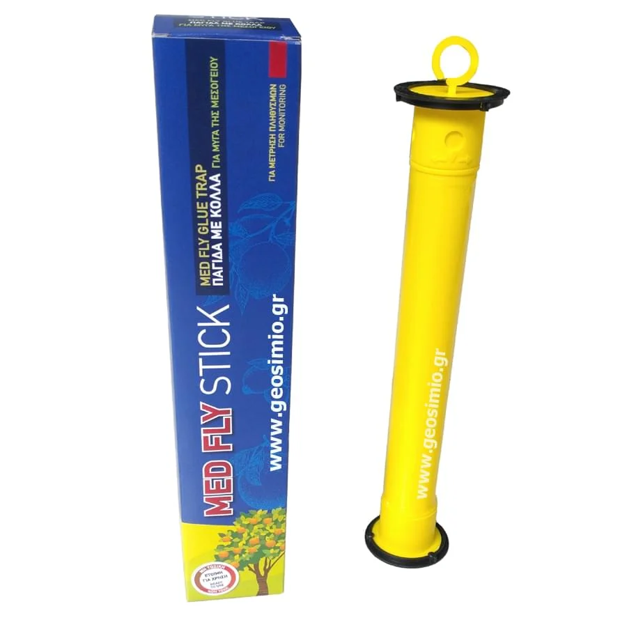 Φωτογραφία προϊόντος: MED FLY STICK – παγίδα μύγας Μεσογείου και άλλων εντόμων, με κόλλα