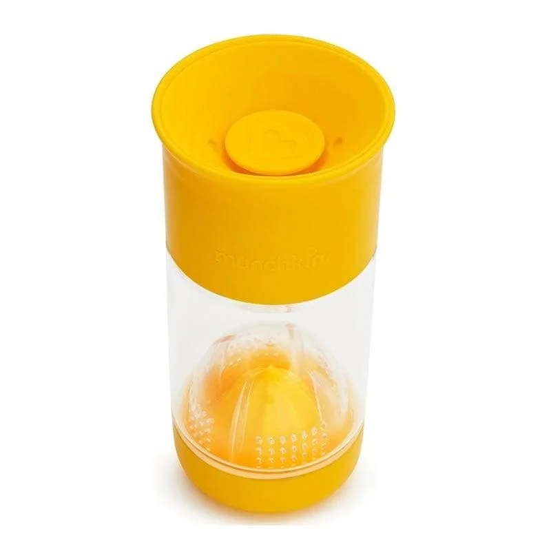Φωτογραφία προϊόντος: Munchkin Fruit Infuser 360° Ποτήρι με Θήκη για Φρούτα 4χρονών+ 410ml Κίτρινο