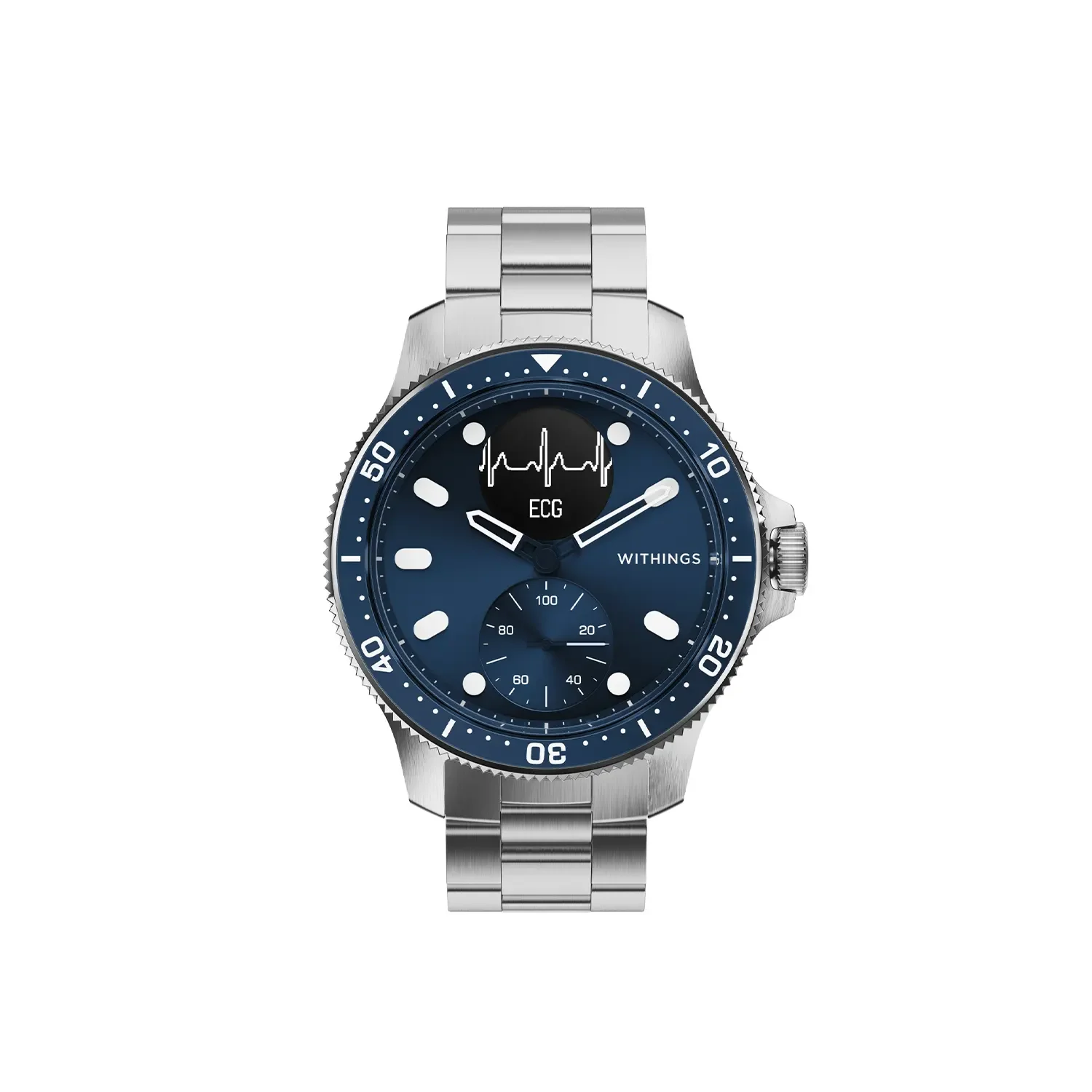 Φωτογραφία προϊόντος: WITHINGS Horizon Scanwatch 43mm με Ηλεκτροκαρδιογράφημα, Καρδιακό Παλμό + Οξύμετρο Dark Blue