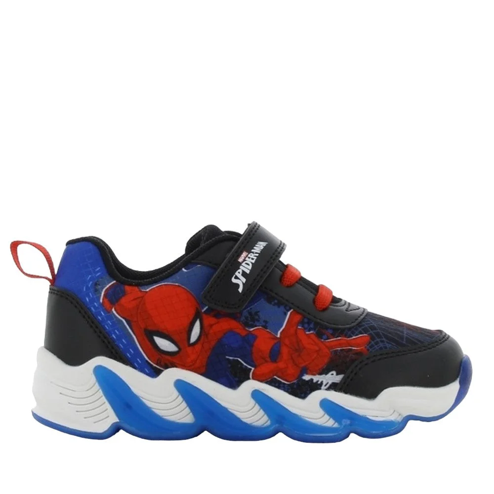 Φωτογραφία προϊόντος: SPIDERMAN Αθλητικό με Φωτάκι 25-33 - ΜΠΛΕ/ΜΑΥΡΟ