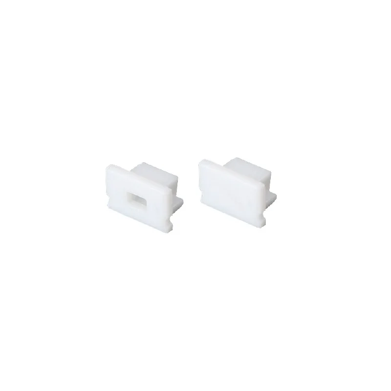 Φωτογραφία προϊόντος: ACALIGHT SET OF WHITE ΠΛΑΣΤΙΚΟ END CAPS FOR P127 1PC WITH HOLE & 1PC WITHOUT HOLE / EP127
