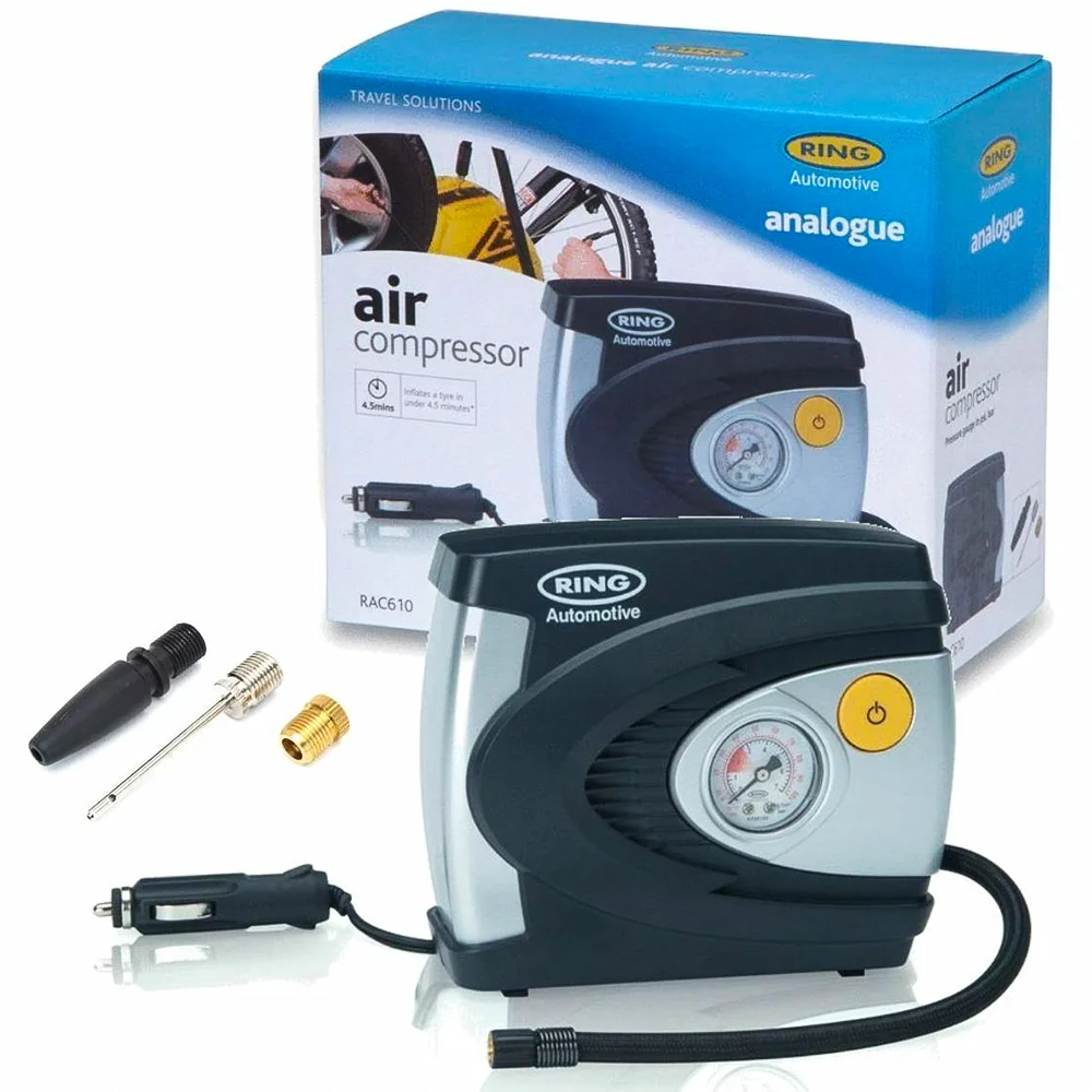 Φωτογραφία προϊόντος: RING ΚΟΜΠΡΕΣΕΡ ΑΕΡΑ 12V 85W Analogue Air Compressor