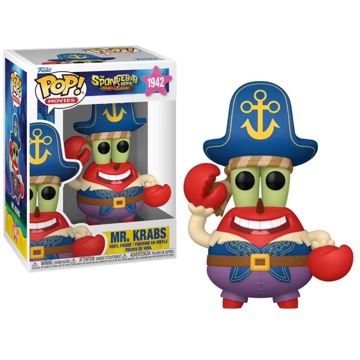 Φωτογραφία προϊόντος: Φιγούρα Funko POP! Spongebob Squarepants Vinyl Figure Mr. Krabs (Pirate) #1942
