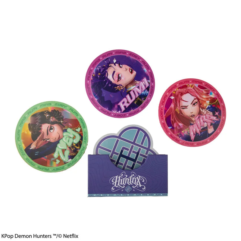 Φωτογραφία προϊόντος: Cinereplicas Σετ 4 Σουβερ HUNTR/X Kpop Demon Hunters Set of 4 Coasters