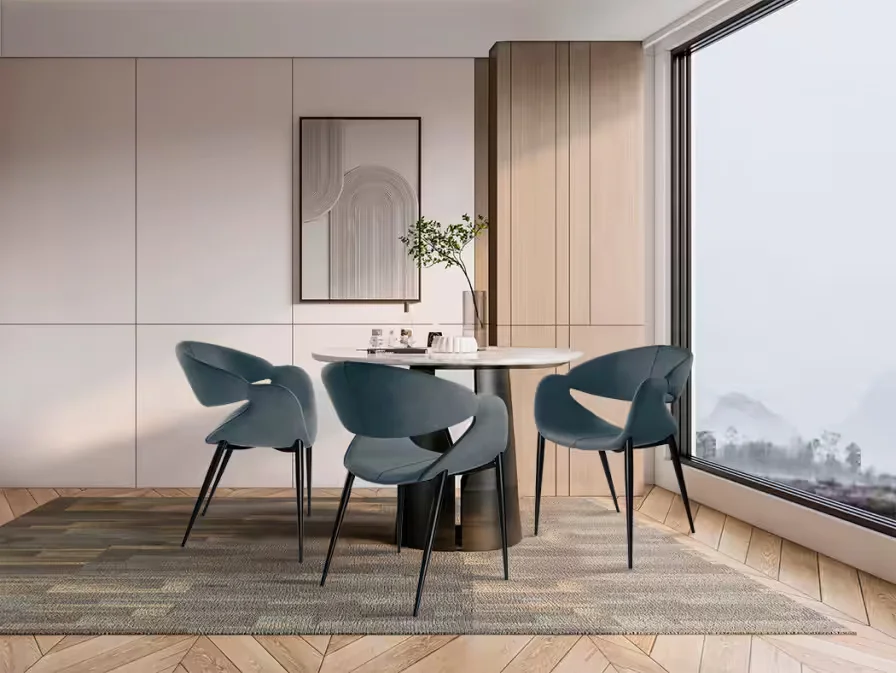Φωτογραφία προϊόντος: Schuller Πολυθρόνα Giro 629126 Dark Blue/Black με Μεταλλικά Πόδια Μαύρο Σκούρο μπλέ