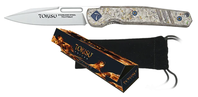 Φωτογραφία προϊόντος: Σουγιάς TOKISU Penknife. Glacial micarta. Ball bearing, 25284