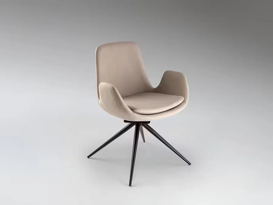 Φωτογραφία προϊόντος: Schuller Zuna 408943 Swivel Beige Chair καρέκλα περιστροφική με επιστροφή Μαύρο Μπεζ