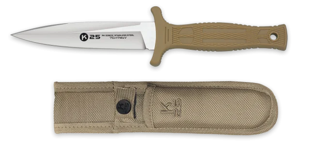 Φωτογραφία προϊόντος: ΜΑΧΑΙΡΙ K25 TAN boot knife. CNC. Sheath, 32822