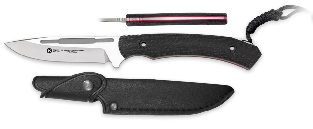 Φωτογραφία προϊόντος: ΜΑΧΑΙΡΙ K25 micarta tactical knife. Onyx black, 32823