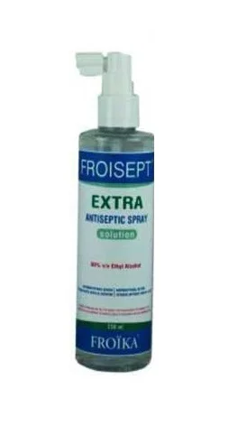 Φωτογραφία προϊόντος: Froika Froisept αντισηπτικό spray με 80% αιθυλική αλκοόλη - 100ml