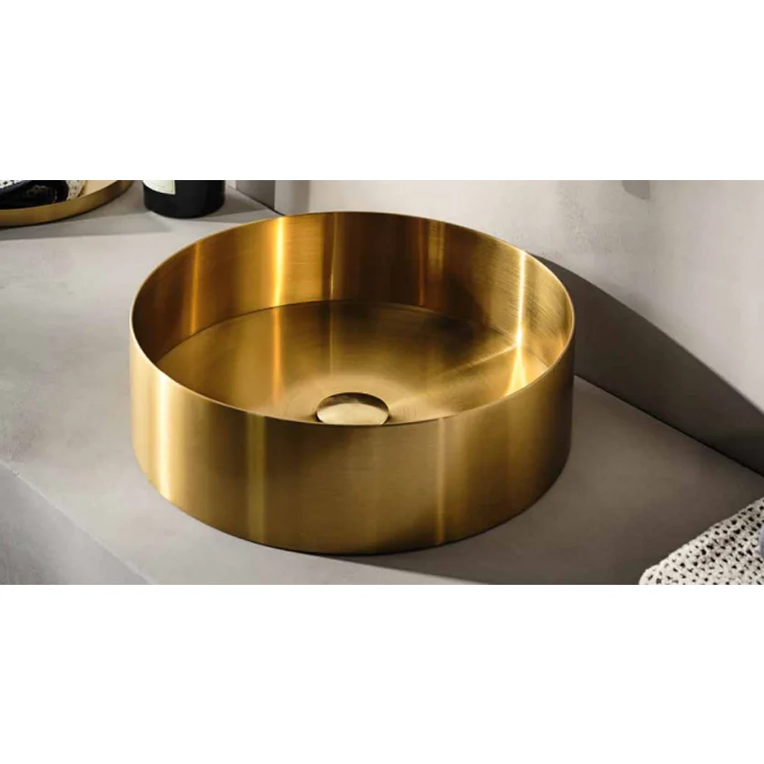 Φωτογραφία προϊόντος: TEMA Νιπτήρας In Brushed Gold 40x12 cm