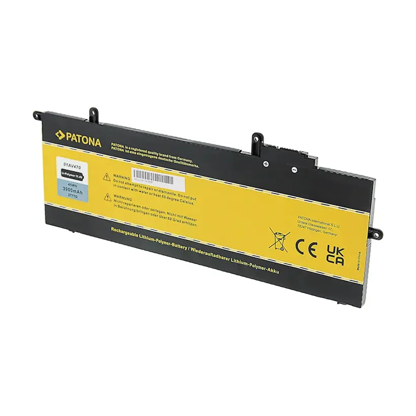 Φωτογραφία προϊόντος: Patona Battery Lenovo ThinkPad A285 X280 01AV470 01AV471 01AV472 01AV484 L17C6P71 / 11.4V 3900mAh