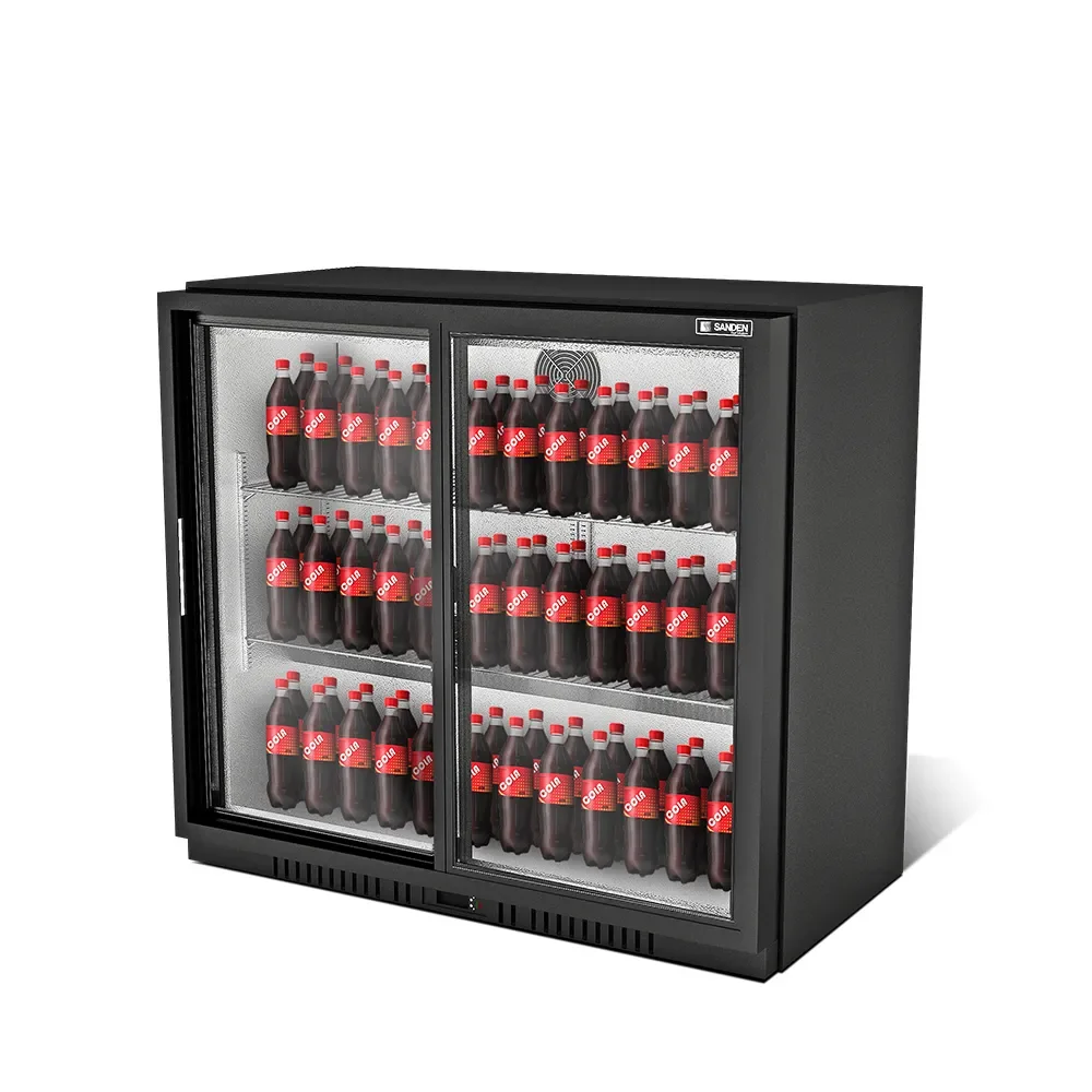 Φωτογραφία προϊόντος: Ψυγείο Back Bar Sanden Intercool ICG-208SB 208lt Δίπορτο-Συρόμενες πόρτες