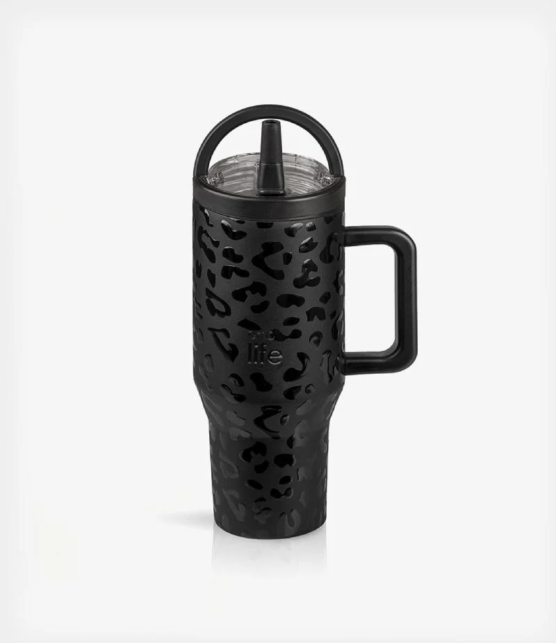 Φωτογραφία προϊόντος: Ecolife Thermos Leopard Black 900ml (2Handles Lid)