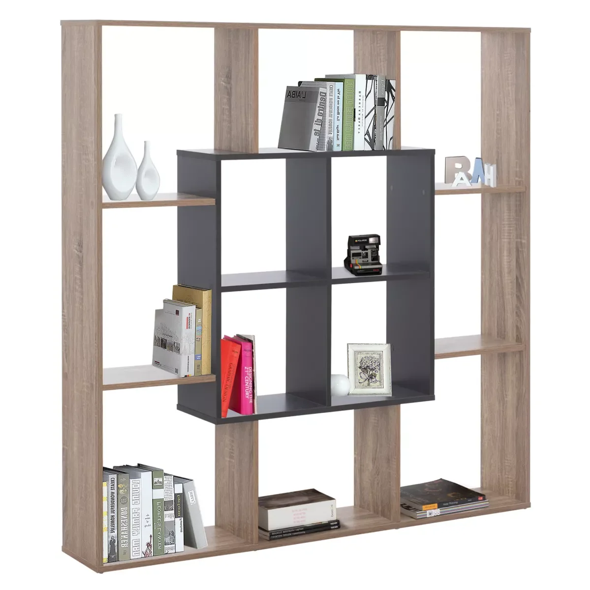 Φωτογραφία προϊόντος: B2BMarkt ΒΙΒΛΙΟΘΗΚΗ BRODY HM8771.02 136X22X136 ΓΚΡΙ