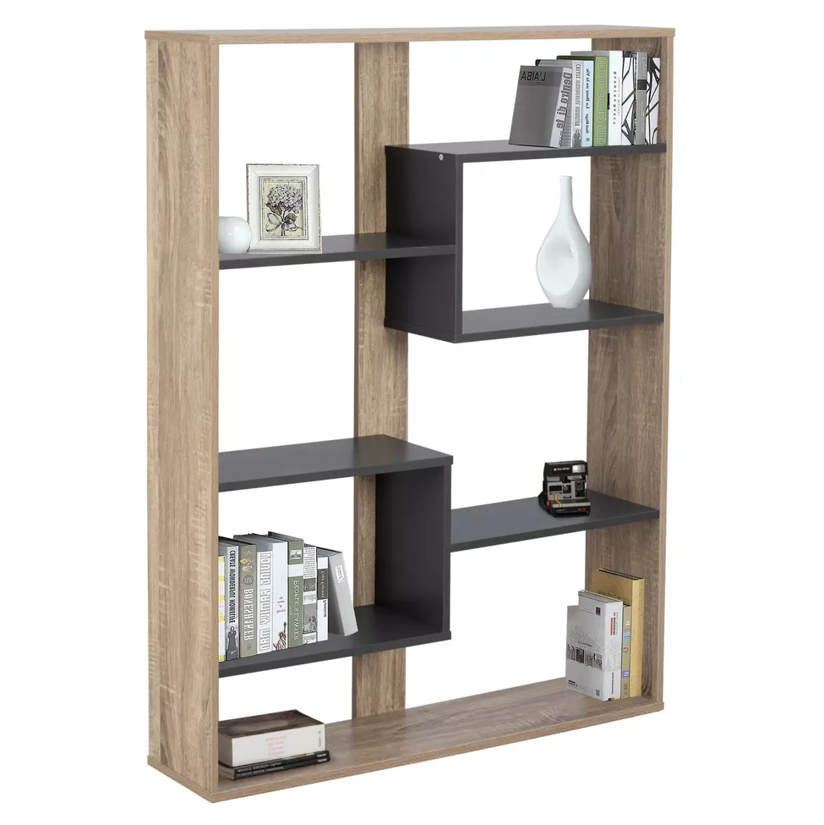 Φωτογραφία προϊόντος: B2BMarkt ΒΙΒΛΙΟΘΗΚΗ MARCELINE HM8772.02 100Χ21Χ124,5 ΓΚΡΙ
