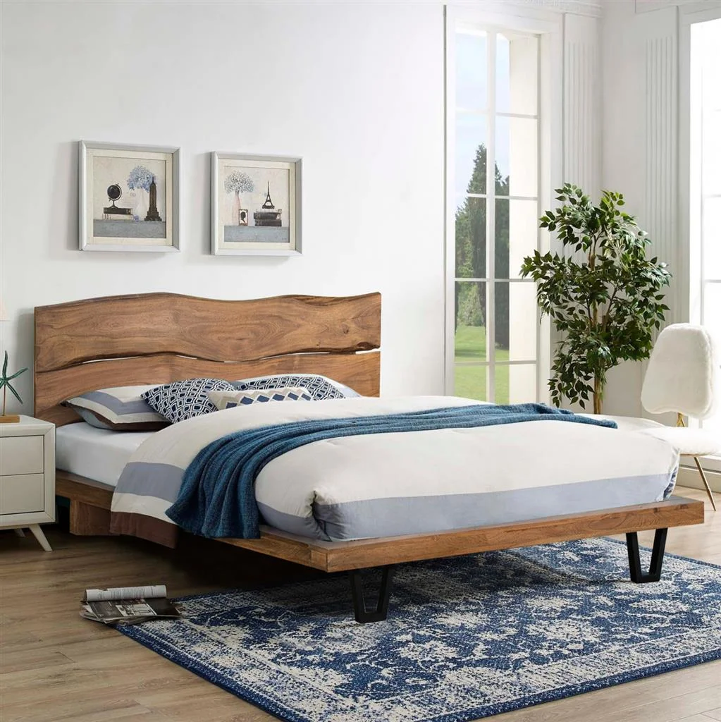 Φωτογραφία προϊόντος: B2BMarkt ΚΡΕΒΑΤΙ NICOLE HM8218.11 ΑΠΟ ΜΑΣΙΦ ΞΥΛΟ ΑΚΑΚΙΑΣ 212,5x180x106εκ. ΓΙΑ ΣΤΡΩΜΑ 160Χ200