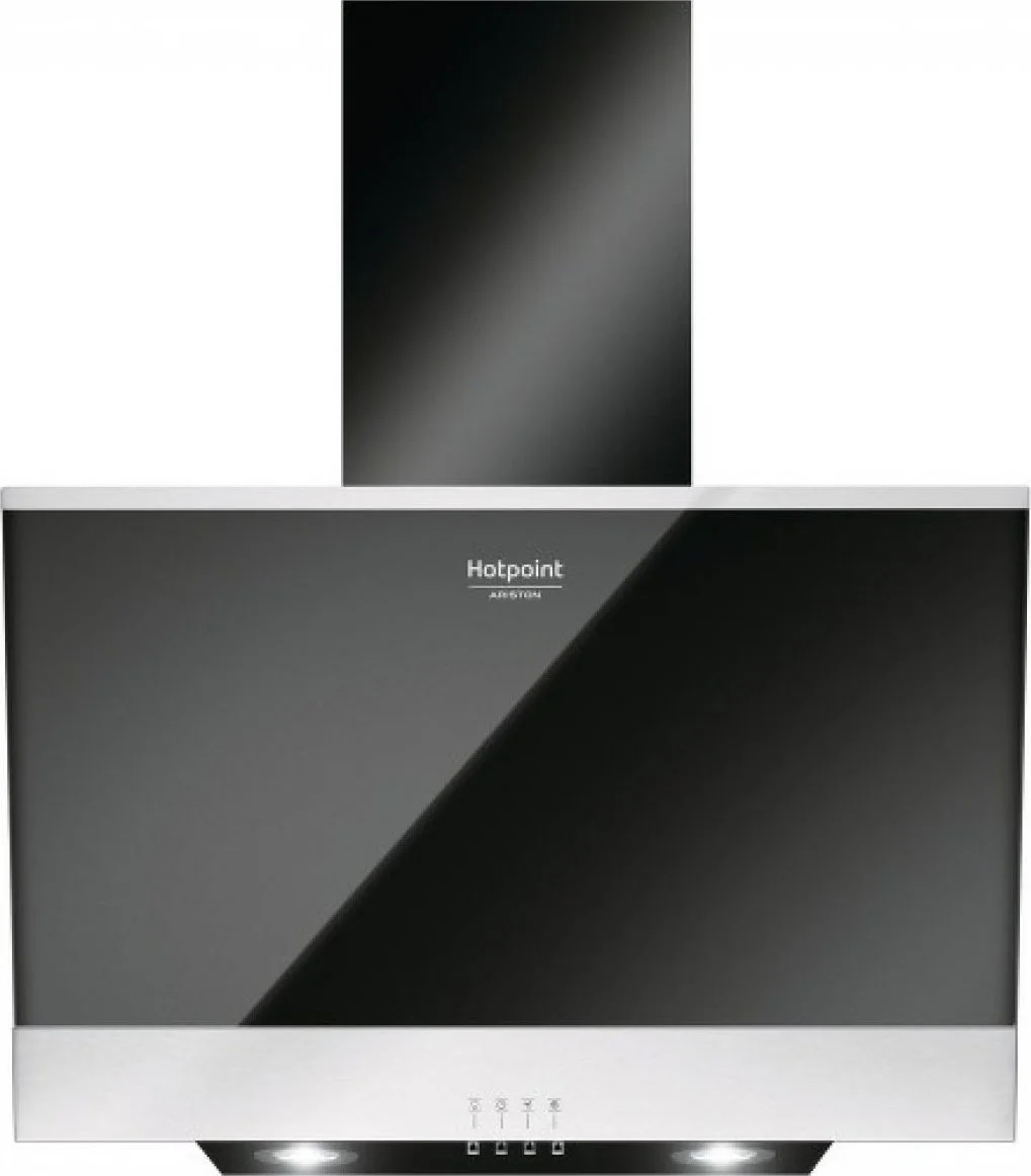 Φωτογραφία προϊόντος: Απορροφητήρας Hotpoint-Ariston HHVP 6.6F LM K Καμινάδα 60cm Μαύρος 647 m³/h B