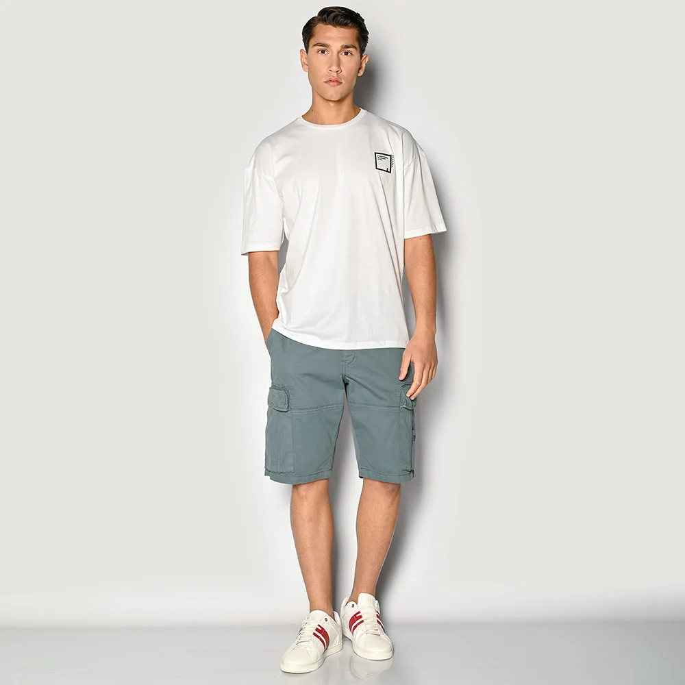 Φωτογραφία προϊόντος: ΑΝΔΡΙΚΟ T-SHIRT LOOSE ME ΣΧΕΔΙΑ WHITE BROKERS