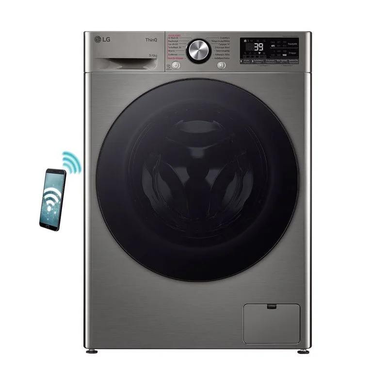 Φωτογραφία προϊόντος: LG D4R7009TSSB (Πλυντήριο-Στεγνωτήριο Ρούχων 9kg/6kg 1400 Στροφές με Ατμό)