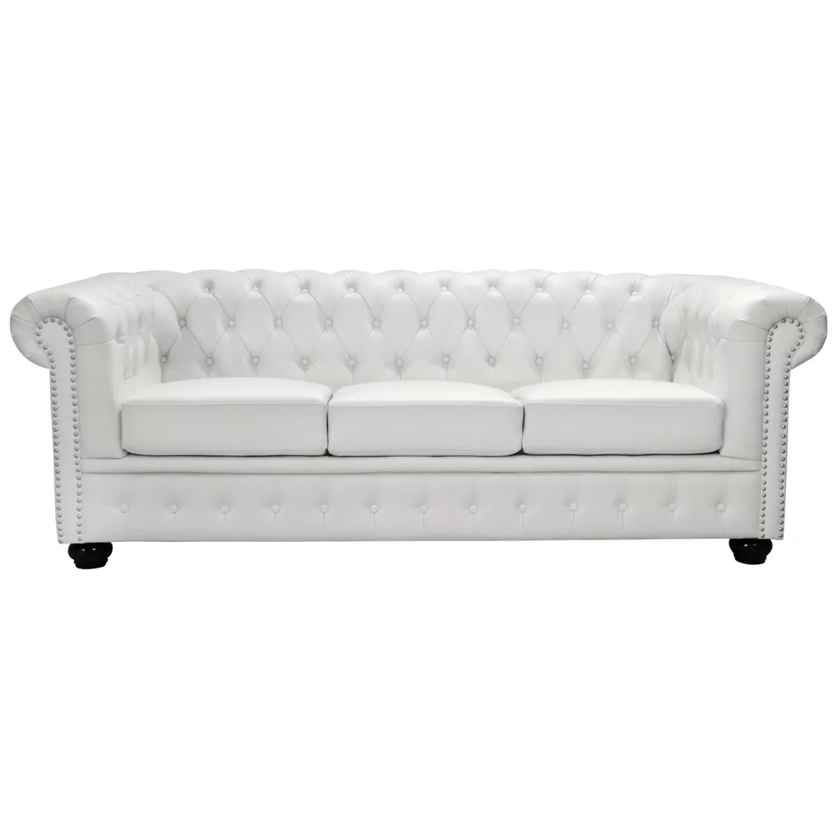 Φωτογραφία προϊόντος: B2BMarkt ΚΑΝΑΠΕΣ 3ΘΕΣΙΟΣ T.CHESTERFIELD HM3009.02 ΤΕΧΝΟΔΕΡΜΑ ΛΕΥΚΟ ΜΑΤ 208x90x73 εκ.
