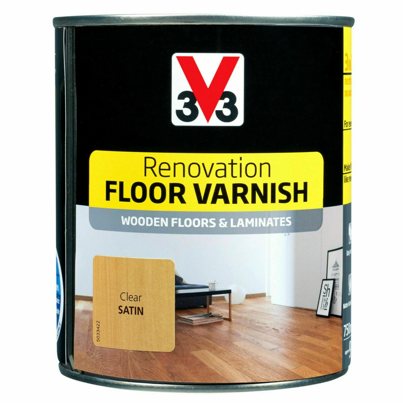 Φωτογραφία προϊόντος: 3V3 Βερνίκι Renovation Διάφανο 0.75lt