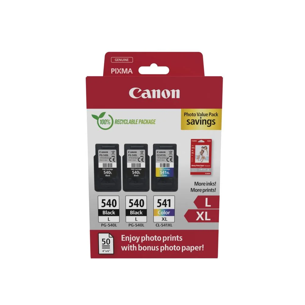Φωτογραφία προϊόντος: Canon Μελάνι Inkjet PG-540Lx2/CL-541XL Ph.Value Pack (5224B015) (CANCL-541XLPVP)