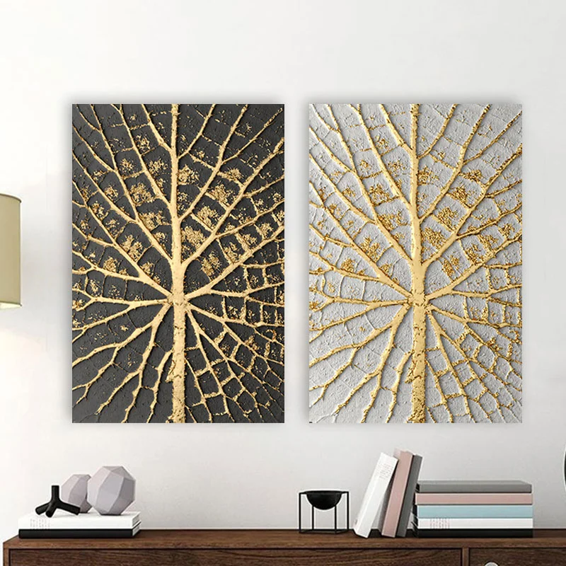 Φωτογραφία προϊόντος: Πίνακας σε καμβά Υellow gold tree δίπτυχος