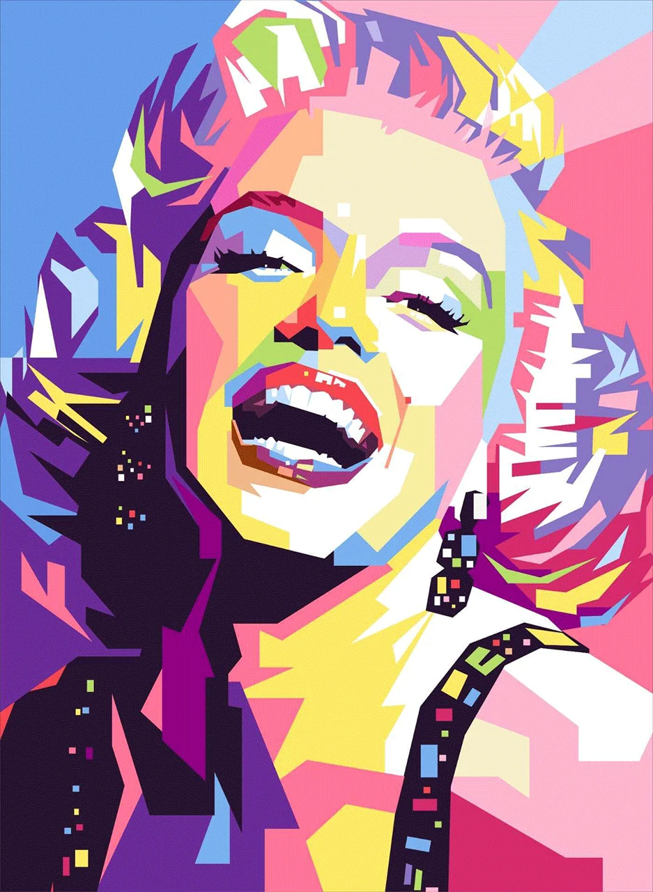 Φωτογραφία προϊόντος: Πίνακας ζωγραφικής Marilyn monroe colorful