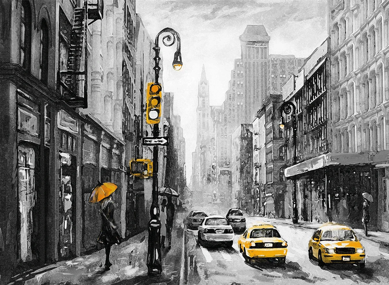 Φωτογραφία προϊόντος: New York Street View πίνακας σε καμβά