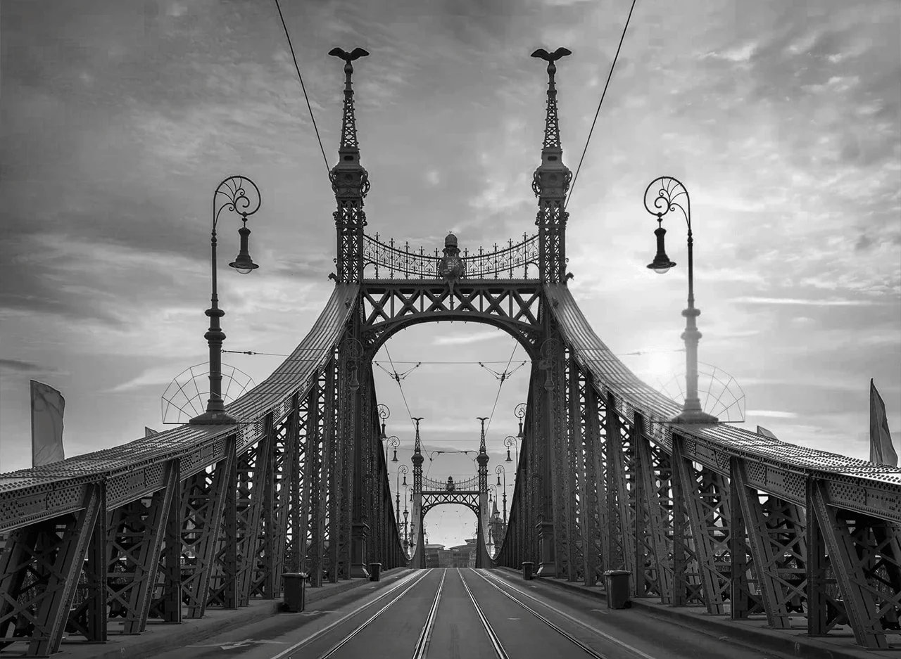 Φωτογραφία προϊόντος: Πίνακας σε καμβά black and white Bridge