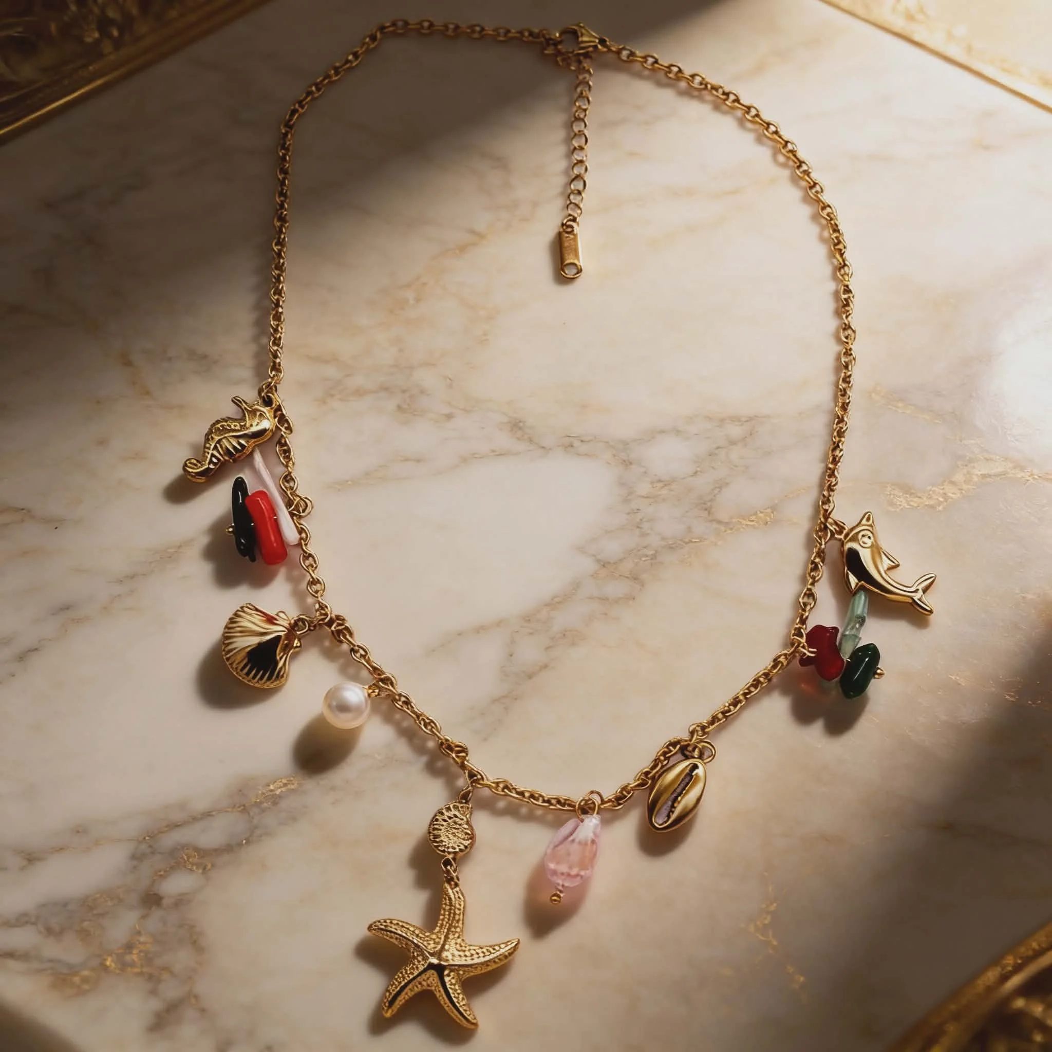 Φωτογραφία προϊόντος: LAVORE Ocean Charms Necklace Stainless Steel
