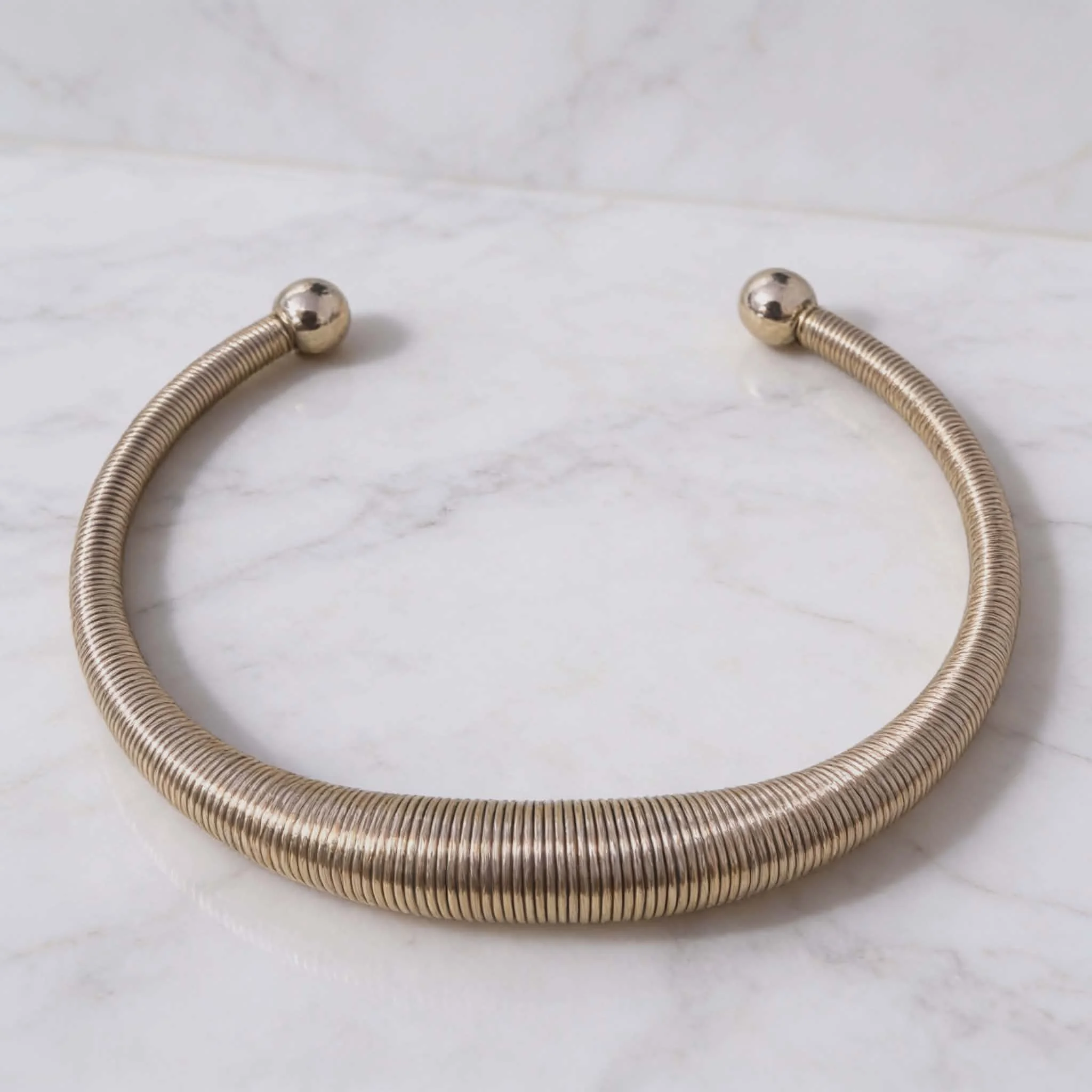 Φωτογραφία προϊόντος: LAVORE Spiral Cuff Bracelet Gold Stainless Steel