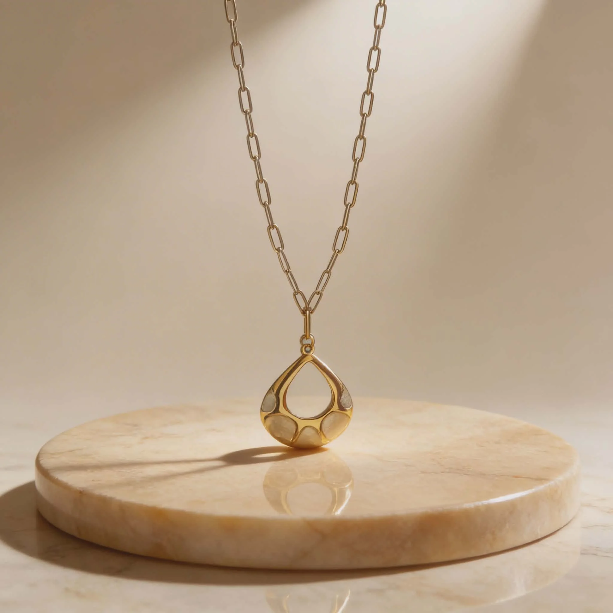 Φωτογραφία προϊόντος: LAVORE Handmade Teardrop Necklace with Enamel Detail
