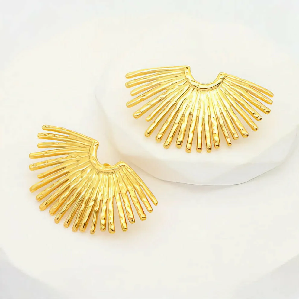 Φωτογραφία προϊόντος: LAVORE Gold Sunburst Earrings