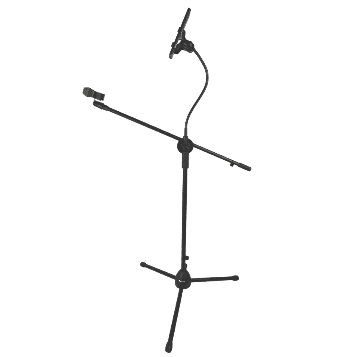 Φωτογραφία προϊόντος: SUPRIMO MS1 microphone stand boom arm foldable iron black mic clip holder smartphone mount flexible arm gooseneck
