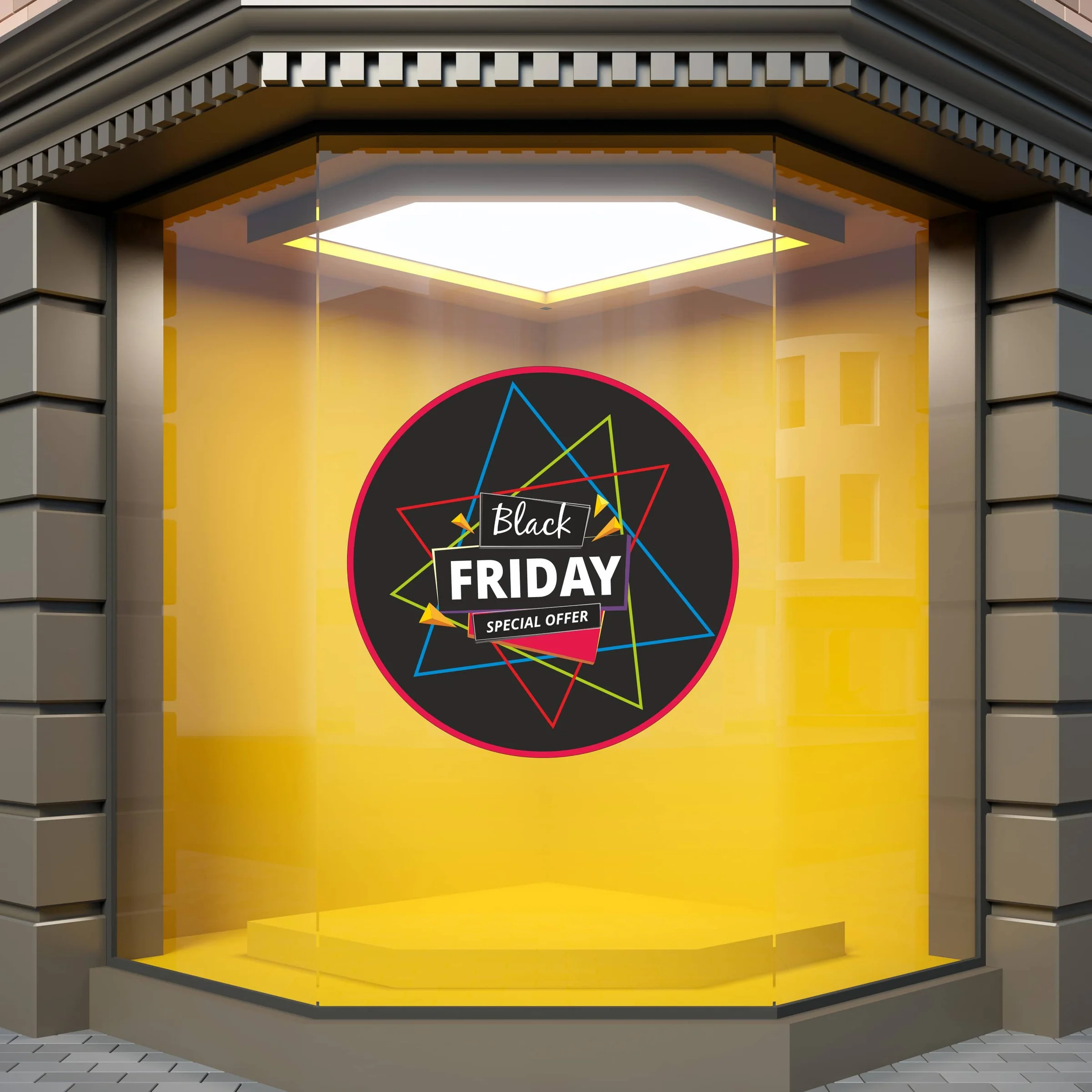 Φωτογραφία προϊόντος: Black Friday Βιτρίνα - Triangles With Colors