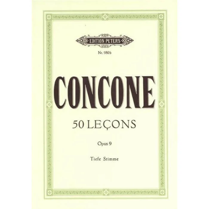 Φωτογραφία προϊόντος: Edition Peters Concone - 50 Lessons Op.9 Παρτιτούρα για Φωνή Low Voice